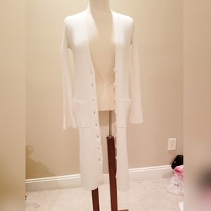 NWOT Longline Ribbed Cardigan